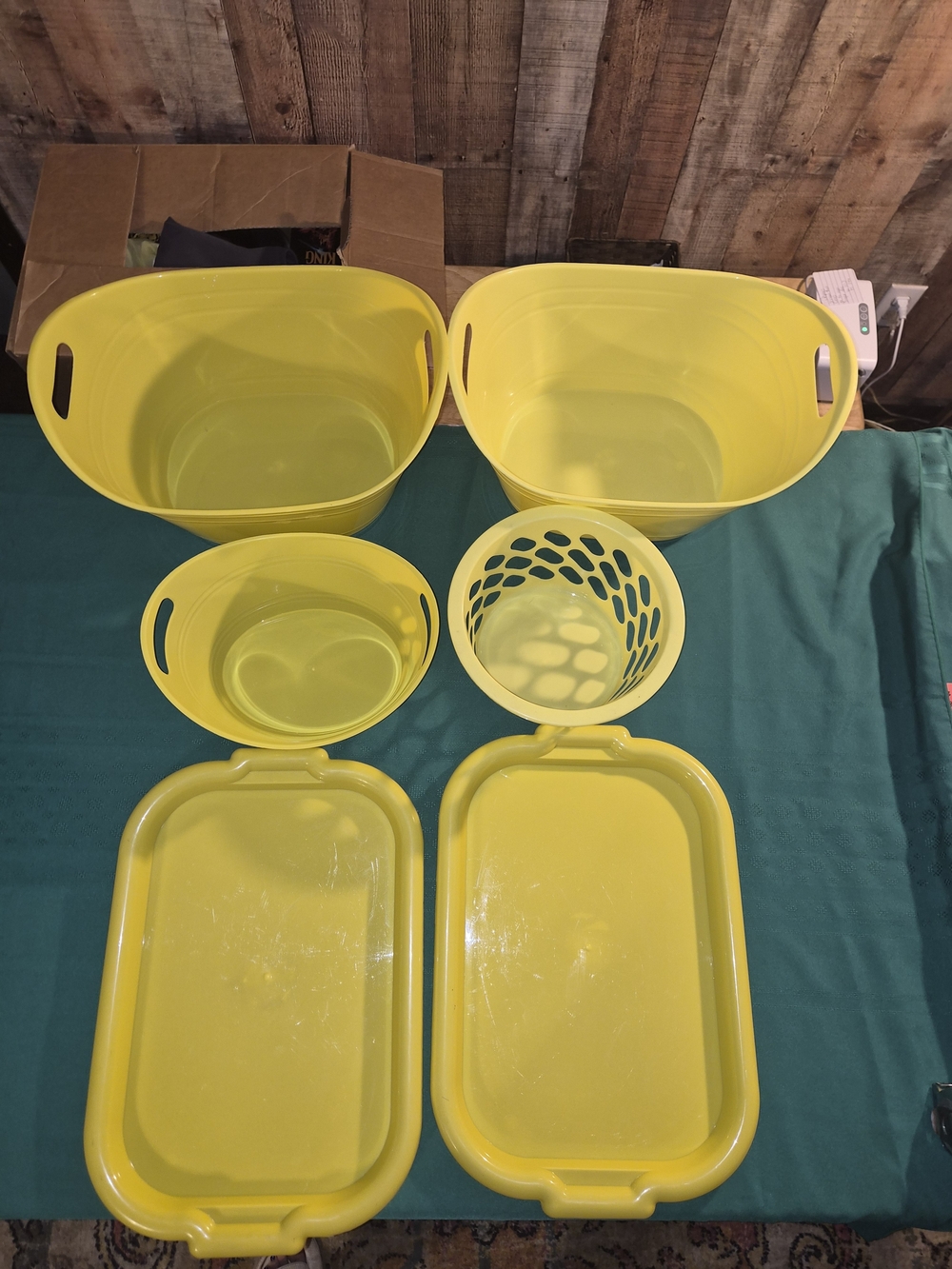 Bright Yellow Multi-Piece Home Storage Set